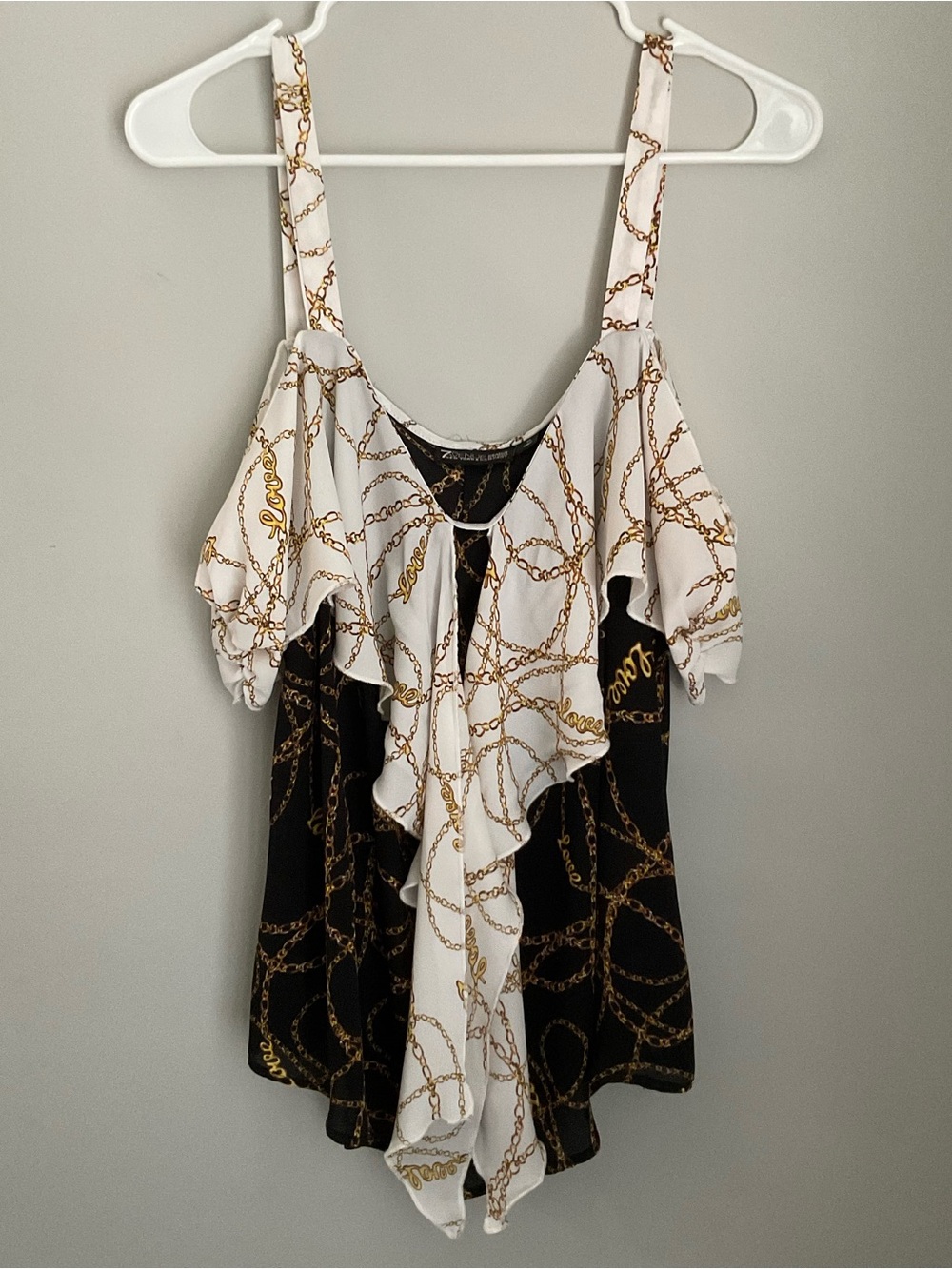 7th Avenue Design Studio cold-shoulder blouse from New York & Company.